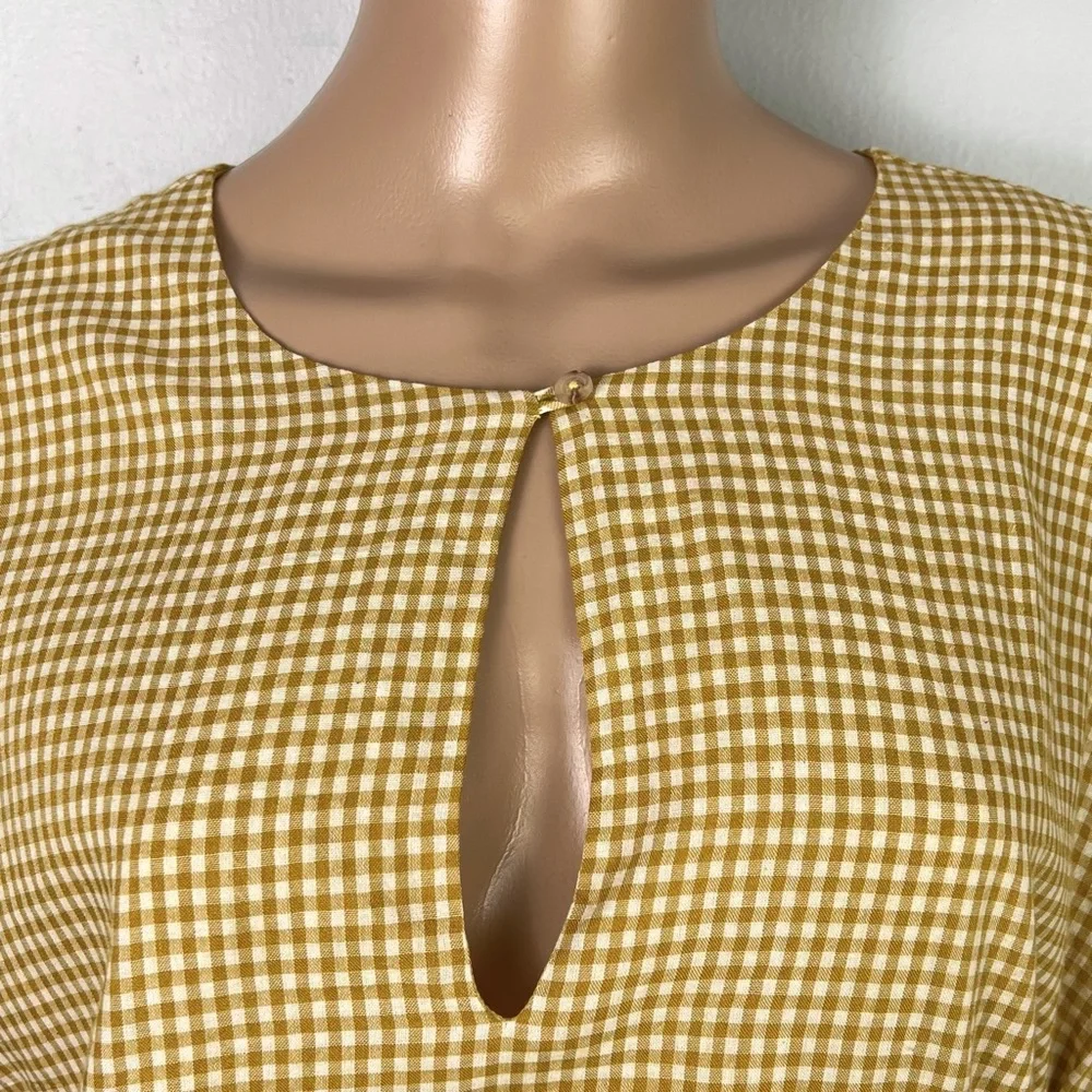 NEW TULAROSA REVOLVE GINGHAM PRINT WRAP MINI DRESS - Picture 3 of 8